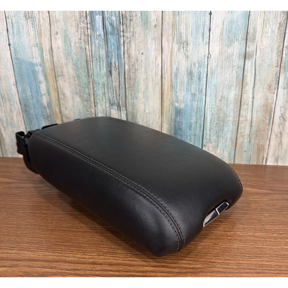 2010-2016 Cadillac SRX Center Console Lid Armrest Black OEM Leather Complete